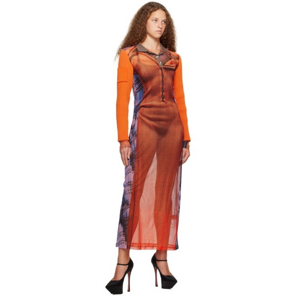  와이프로젝트 Y/Project Orange 장 폴 고티에 Jean Paul Gaultier 에디트 Edition Maxi Dress 231893F055003