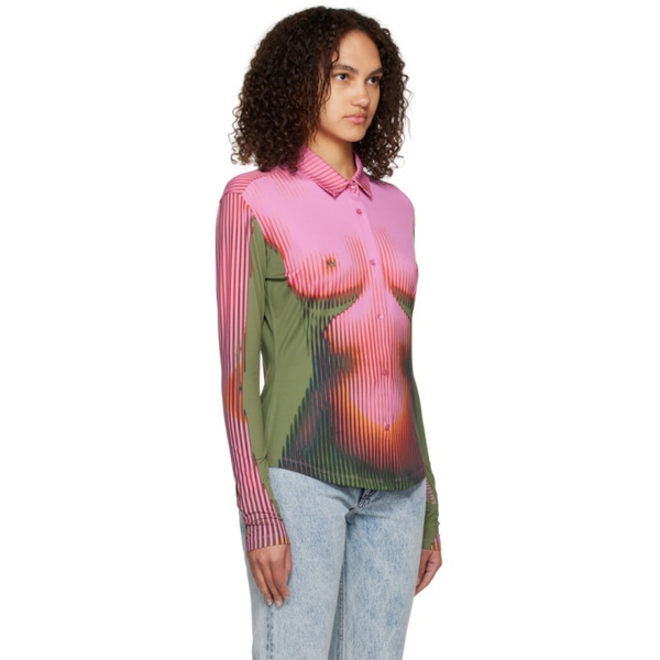 와이프로젝트 Y/Project Pink 장 폴 고티에 Jean Paul Gaultier 에디트 Edition Shirt 222893F109001