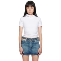 와이프로젝트 Y/Project White Triple Collar Baby T-Shirt 232893F110002