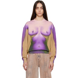 와이프로젝트 Y/Project Purple & Yellow 장 폴 고티에 Jean Paul Gaultier 에디트 Edition Body Morph Sweatshirt 222893F098003
