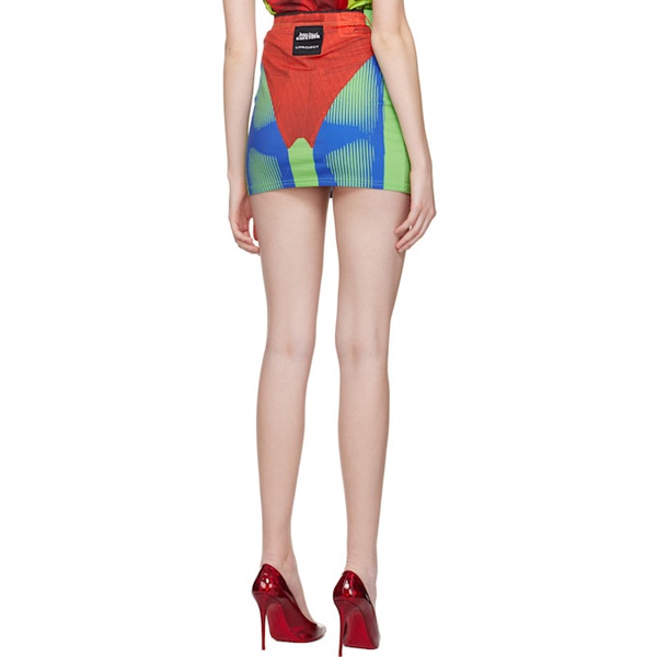  와이프로젝트 Y/Project Red & Green 장 폴 고티에 Jean Paul Gaultier 에디트 Edition Body Morph Miniskirt 231893F090000