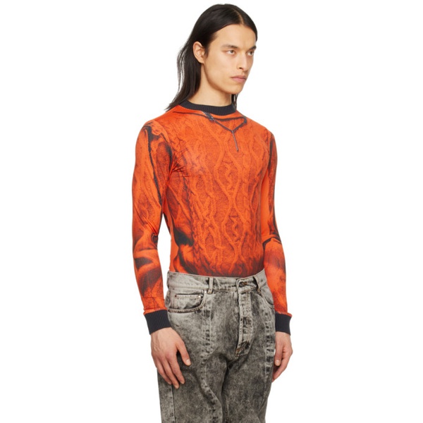 와이프로젝트 Y/Project Orange 장 폴 고티에 Jean Paul Gaultier 에디트 Edition Long Sleeve T-Shirt 231893M201000