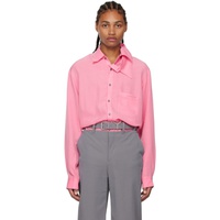 와이프로젝트 Y/Project Pink Double Collar Shirt 222893M192005