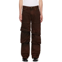 와이프로젝트 Y/Project Brown Multi Cuff Jeans 241893M186004
