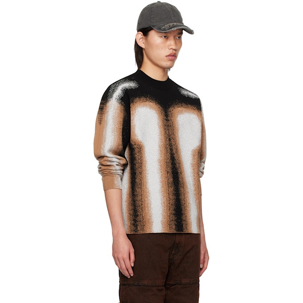  와이프로젝트 Y/Project Black & Brown Gradient Sweater 242893M201007