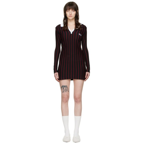  와이프로젝트 Y/Project Black FILA 에디트 Edition Cotton Mini Dress 221893F052000