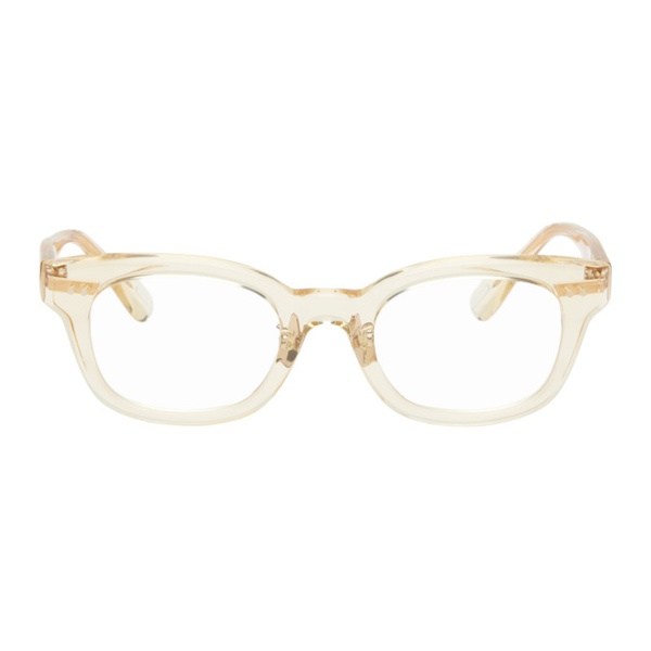  유이치 토야마 YUICHI TOYAMA. Beige LCY Glasses 241076M133054