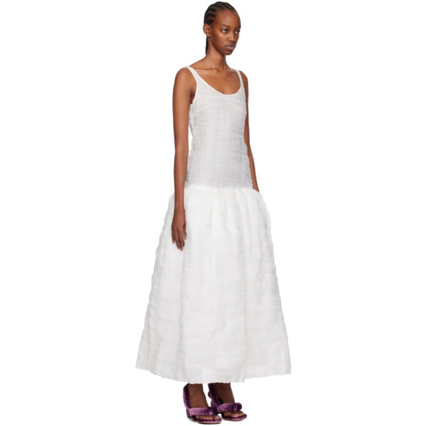  YUME YUME White Puffy Maxi Dress 241844F055002