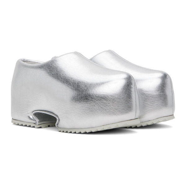  YUME YUME Silver Clog Slip-On Loafers 241844F121006