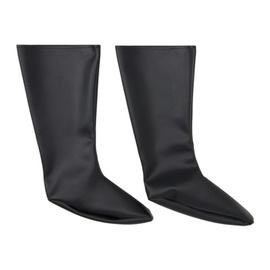 YUME YUME Black Vegan Leather Socks 241844M220004