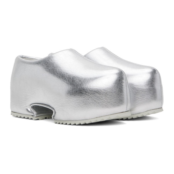  YUME YUME Silver Clog Slip-On Loafers 241844M231013