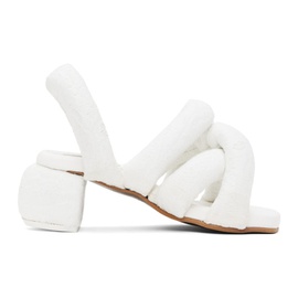 YUME YUME White Sausage Heeled Sandals 241844F125002