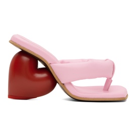 YUME YUME Pink & Red Love Mules 241844F125006