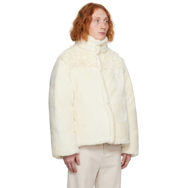  Young n sang 오프화이트 Off-White Shell Faux-Fur Down Jacket 232665M178001