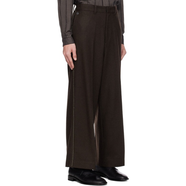  Youth Brown Wide Trousers 232984M191004