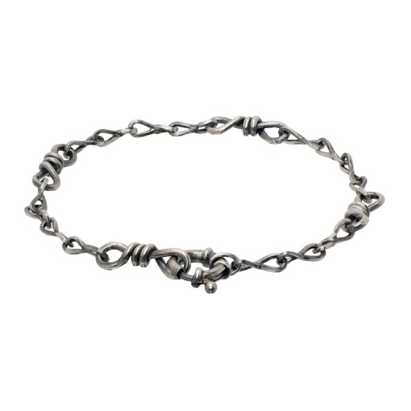  Youth Silver Twist Chain Bracelet 241984M142000