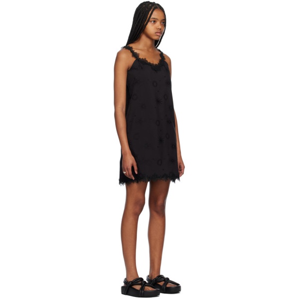  Youth Black Jacquard Midi Dress 231984F054005