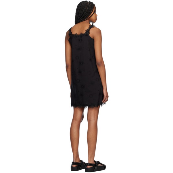  Youth Black Jacquard Midi Dress 231984F054005
