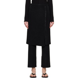 Youth Black Layered Trousers 241984F087000