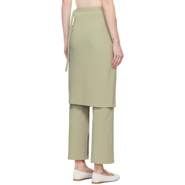  Youth Beige Layered Trousers 241984F087001