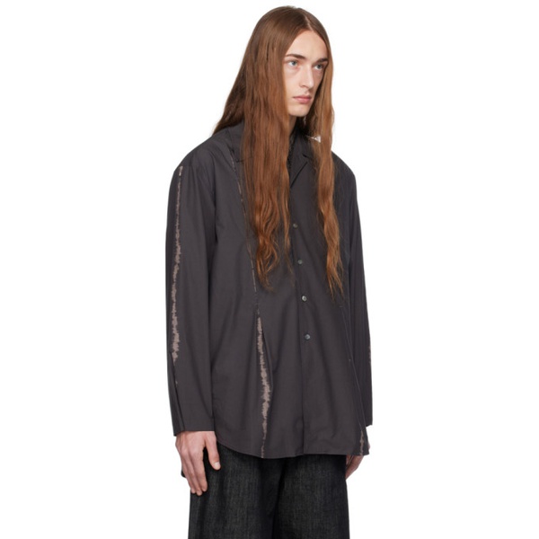  Youth Gray Inverted Pleat Shirt 232984M192005