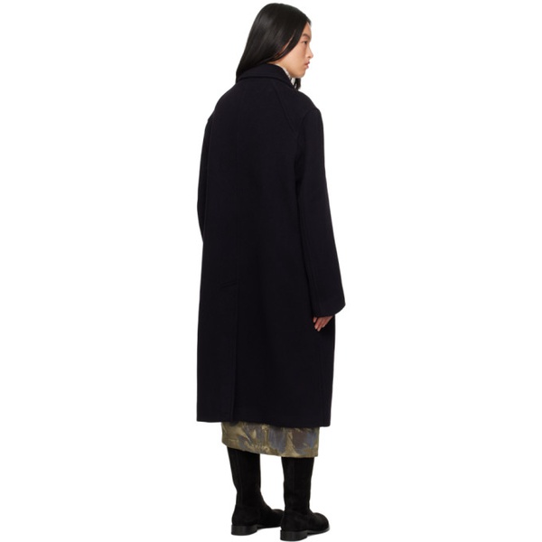  Youth Navy Darted Coat 232984F059000