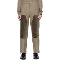 Youth Beige Panel Trousers 232984M191002