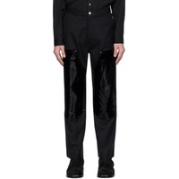 Youth Black Panel Trousers 232984M191003