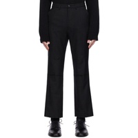 Youth Black Cut-Off Trousers 232984M191001