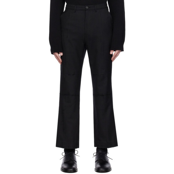  Youth Black Cut-Off Trousers 232984M191001