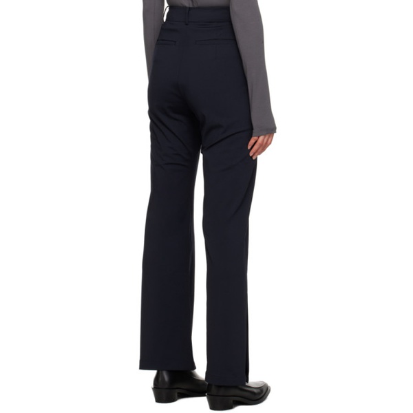  Youth Navy Side-Slit Trousers 232984F087000