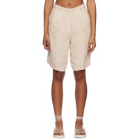 Youth Beige Low-Waisted Shorts 231984F088001
