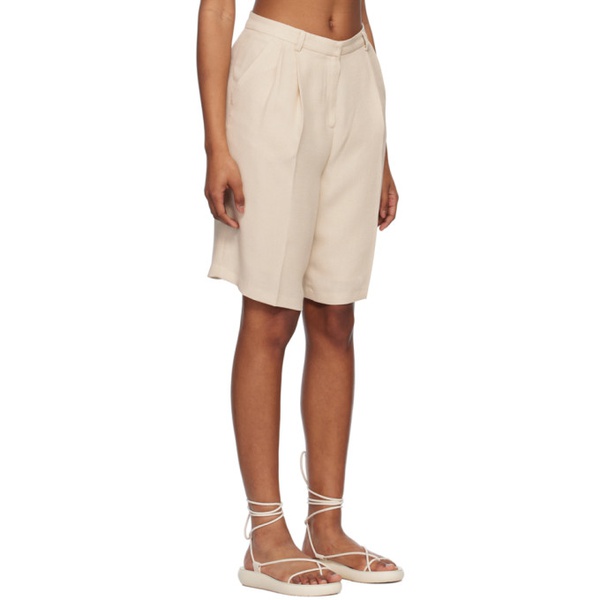  Youth Beige Low-Waisted Shorts 231984F088001