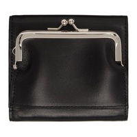 Ys Black Semi-Gloss Smooth Leather Wallet 241731F040000
