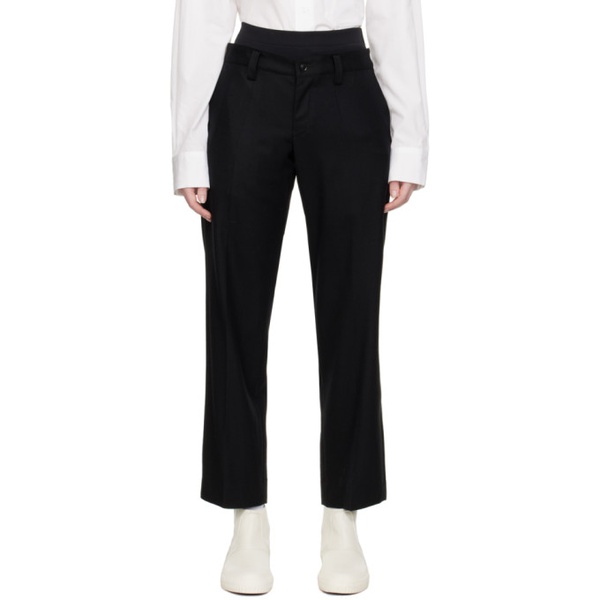  Ys Black Low-Rise Trousers 222731F087013