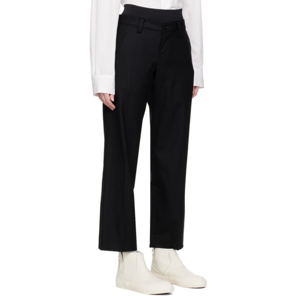  Ys Black Low-Rise Trousers 222731F087013