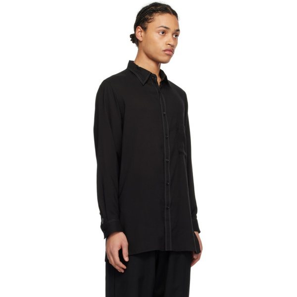  Ys For Men Black Button Shirt 241139M192002