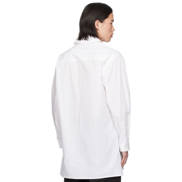  Ys For Men White Flap Shirt 241139M192000