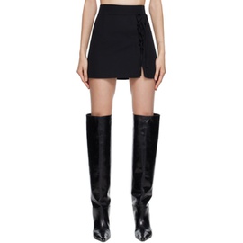 유제피 Yuzefi Black Laced Miniskirt 222899F090002