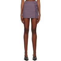 유제피 Yuzefi Purple Laced Miniskirt 222899F090001