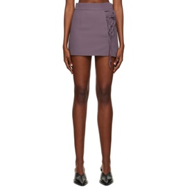유제피 Yuzefi Purple Laced Miniskirt 222899F090001