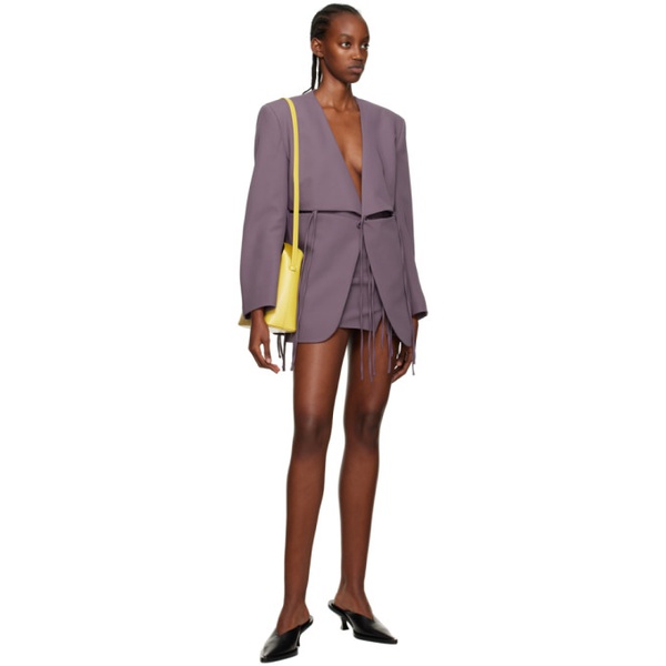  유제피 Yuzefi Purple Laced Miniskirt 222899F090001