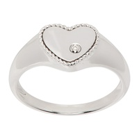 Yvonne Leon White Gold Baby Chevaliere Coeur Ring 241590F011030