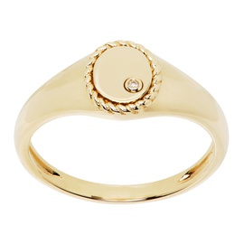 Yvonne Leon Gold Baby Chevaliere Ovale Ring 241590F011028