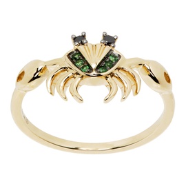 Yvonne Leon Gold Mini Crabe Ring 241590F011008