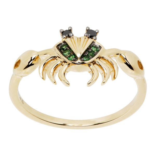  Yvonne Leon Gold Mini Crabe Ring 241590F011008