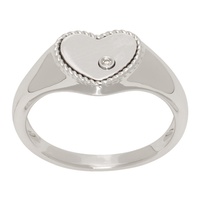 Yvonne Leon White Gold Baby Chevaliere Coeur Ring 231590F024004