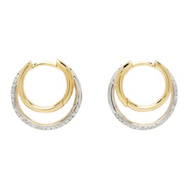 Yvonne Leon White Gold & Gold Decalees Earrings 241590F009002
