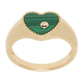 Yvonne Leon Gold Baby Chevaliere Coeur Ring 242590F011019