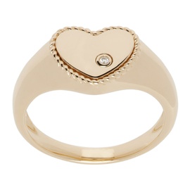 Yvonne Leon Gold Baby Chevaliere Coeur Ring 242590F011021